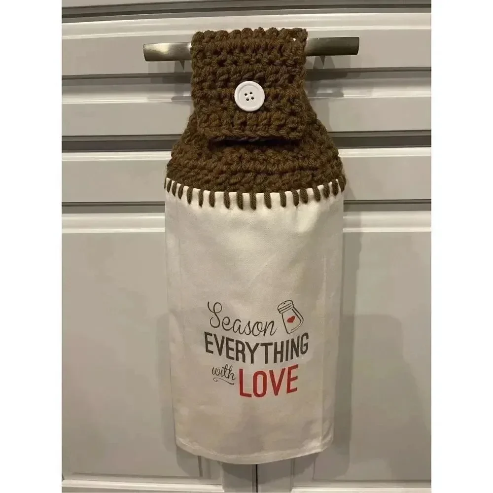 Crochet Top Kitchen Towel- Season Everything With Love